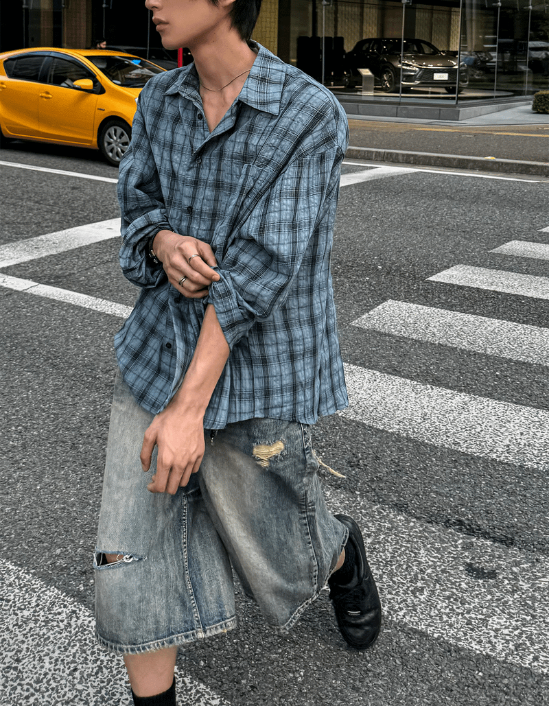 Aron Linkle checkered shirt