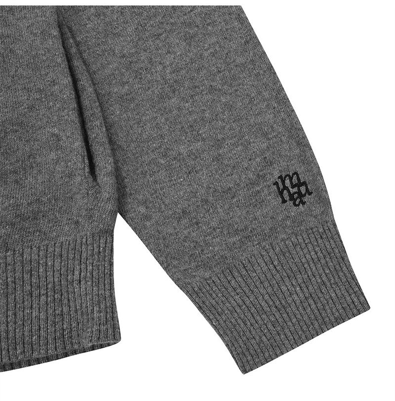 JACQUARD KNIT ZIPUP CARDIGAN [2color]