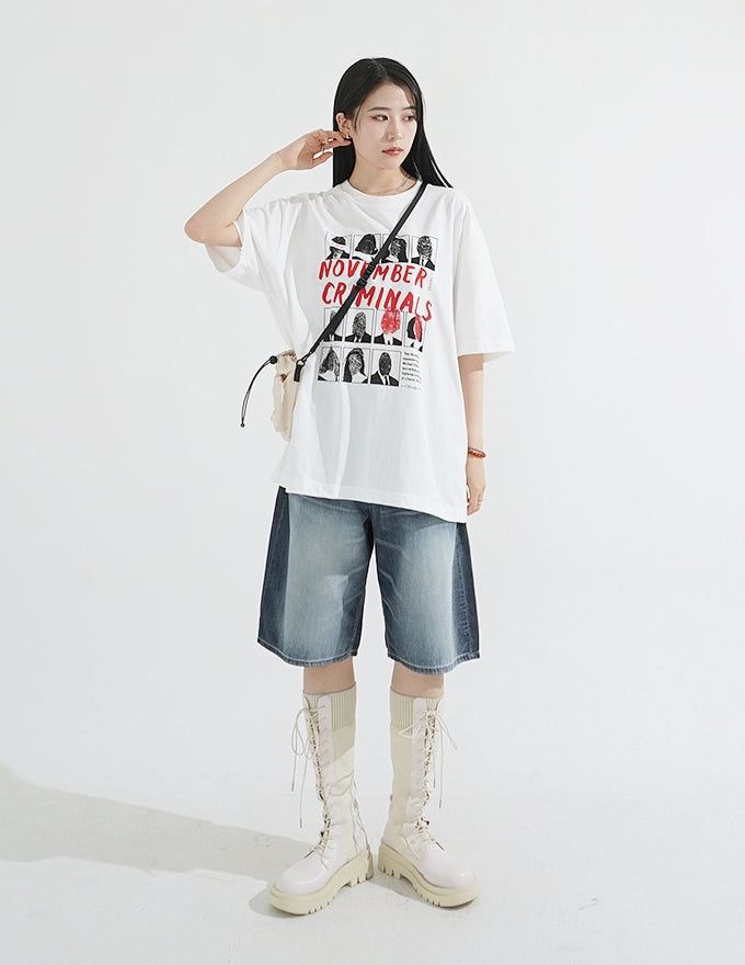 Scene Printing Overfit T-Shirt