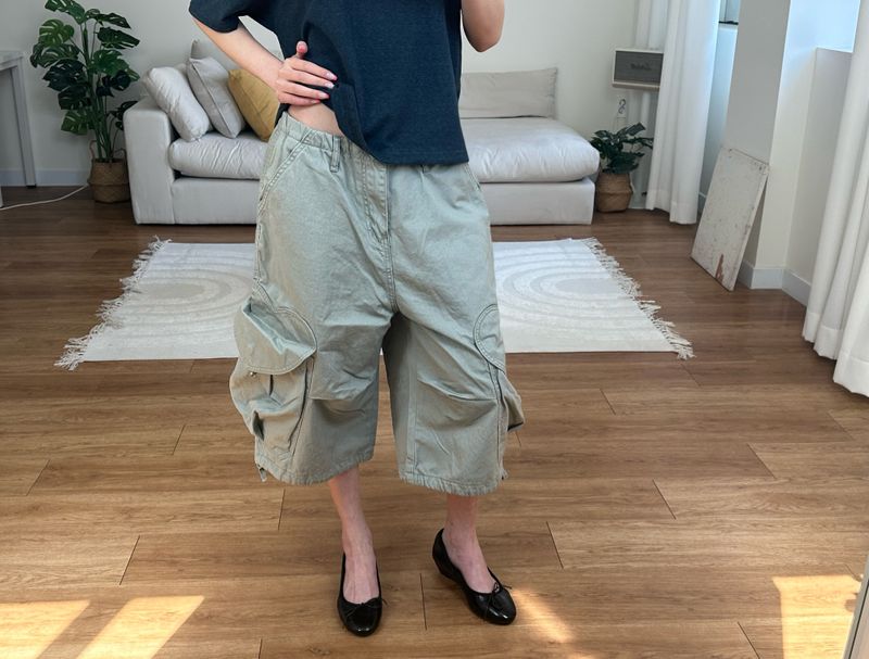 heart cargo bermuda shorts