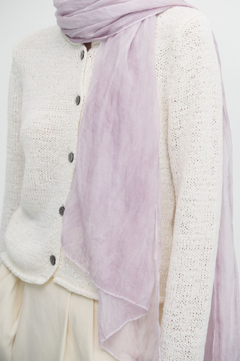 Pleats loom light scarf_5colors