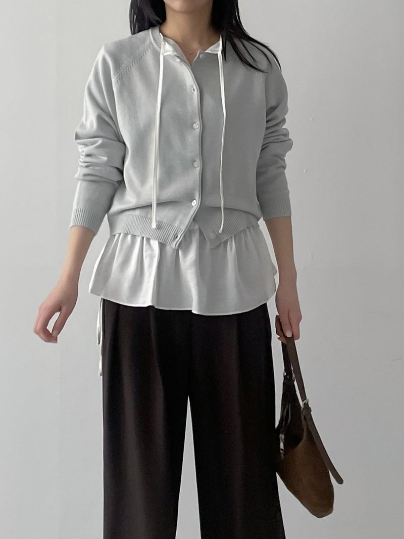 Rose Frill Loose Fit Blouse
