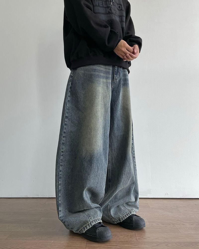 Dart Balloon Denim Pants 3C