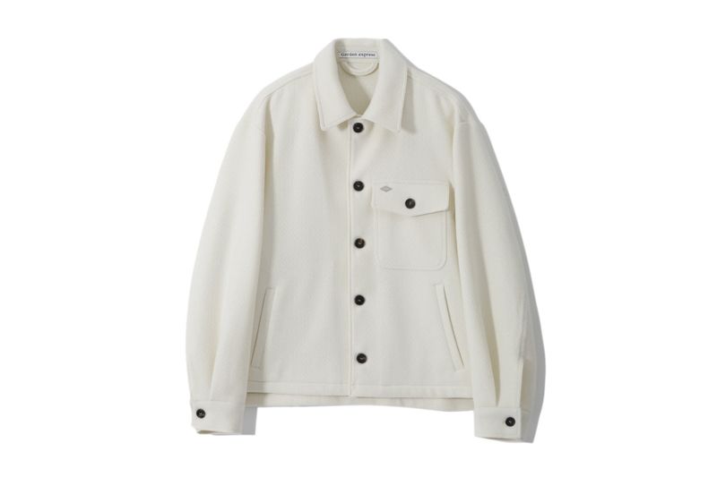 CLASSIC CROPPED SHIRT JACKET (ecru)