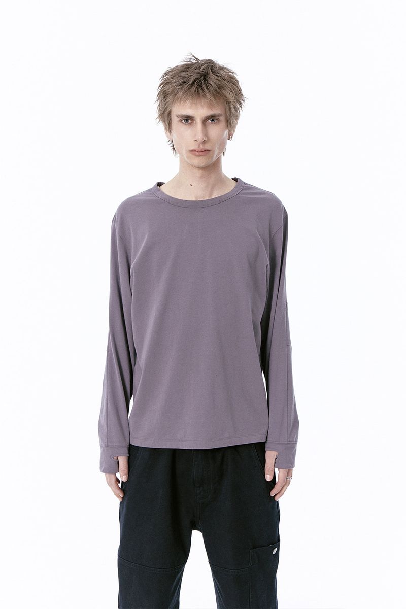 ETCE(イーティーシーイー)の「(BASE) GLOVE LONG SLEEVE (GRAY)(Tops)」
