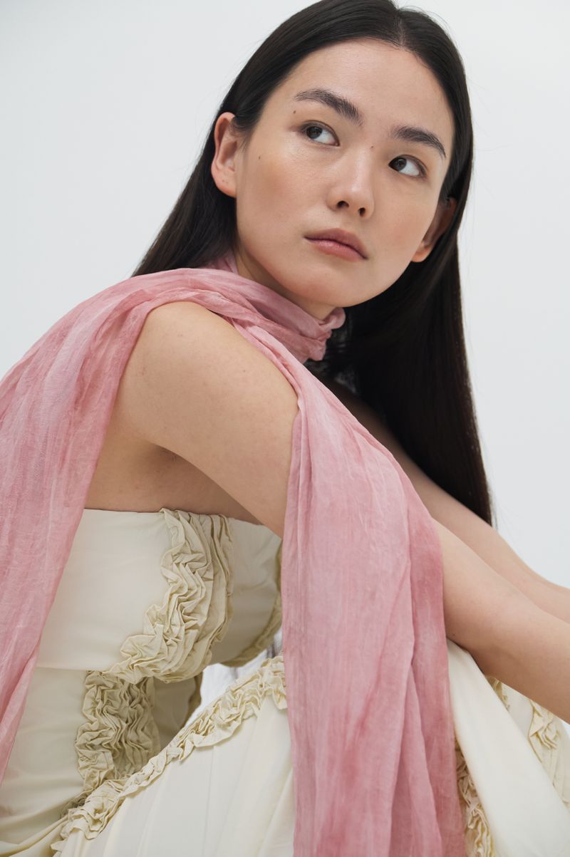 Pleats loom light scarf_5colors