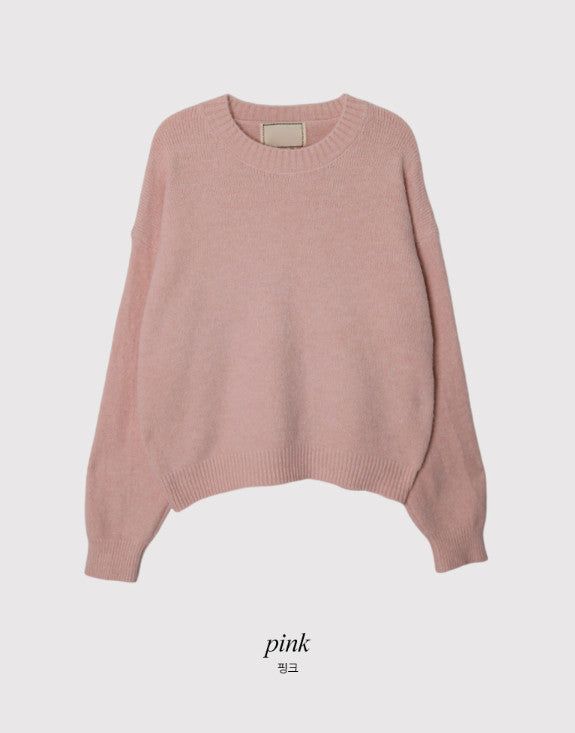 #Winter Pastel Soft Round Knit (3color)