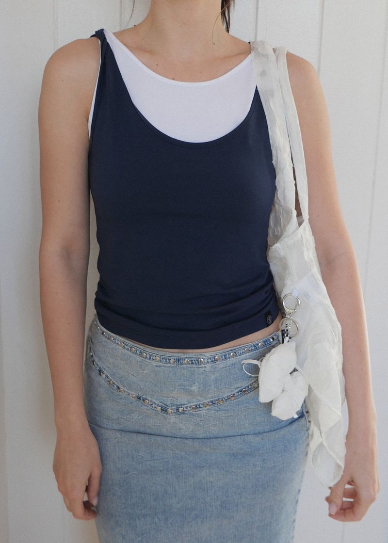 3-way Twist Sleeveless Top_Navy
