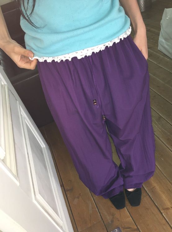 BAON（バオン）の「Ritz Wood String Color Nylon Pants（Pants）」