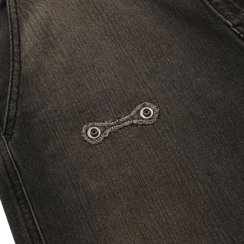 Wallet denim pants / Vintage black