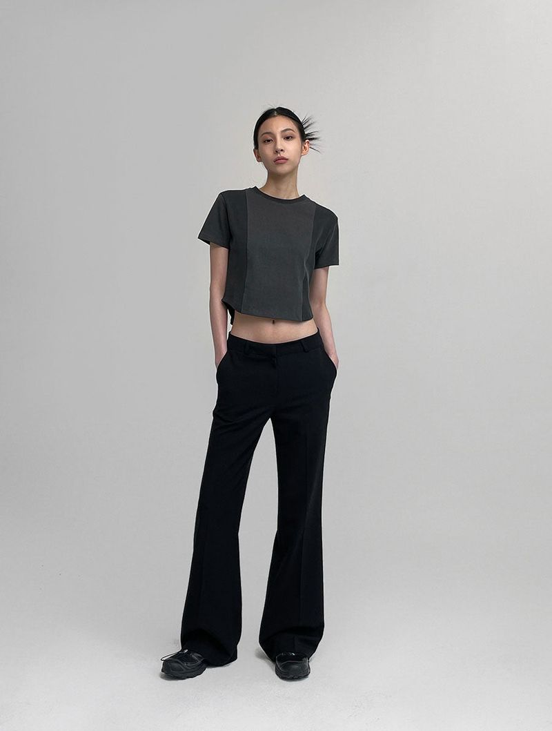 [MADE] Dominic Low Waist Semi Bootcut Slacks