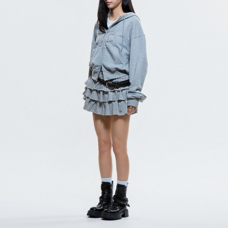 (DUC) Tutu Cotton Skirt Pants Gray