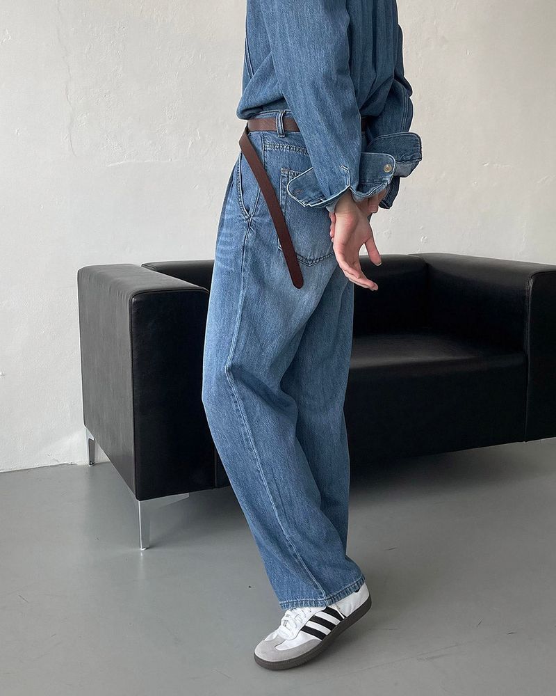 LE Coleman Linen Two-Tuck Denim