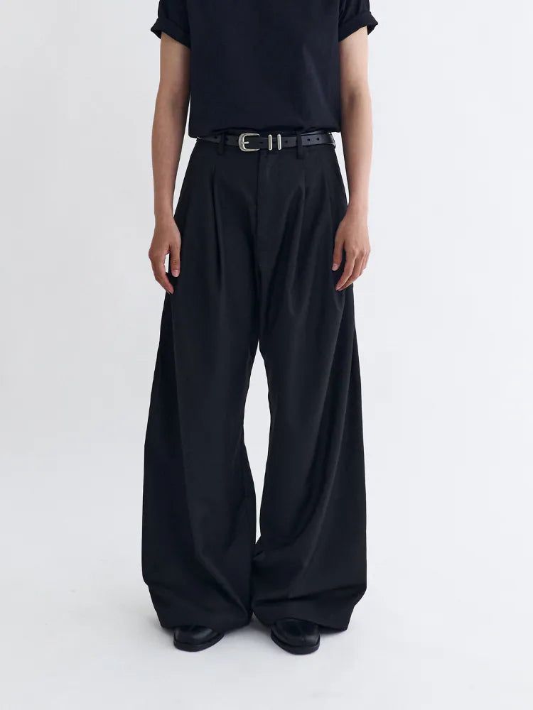 26SS PT4 Side-Pleated Trousers