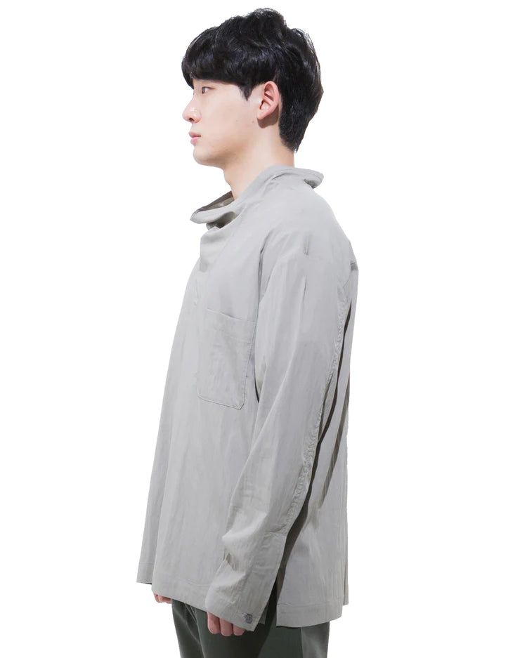 モックネックシャツ-GRAY (送料込)- WooStore