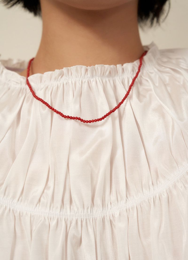 red coral necklace