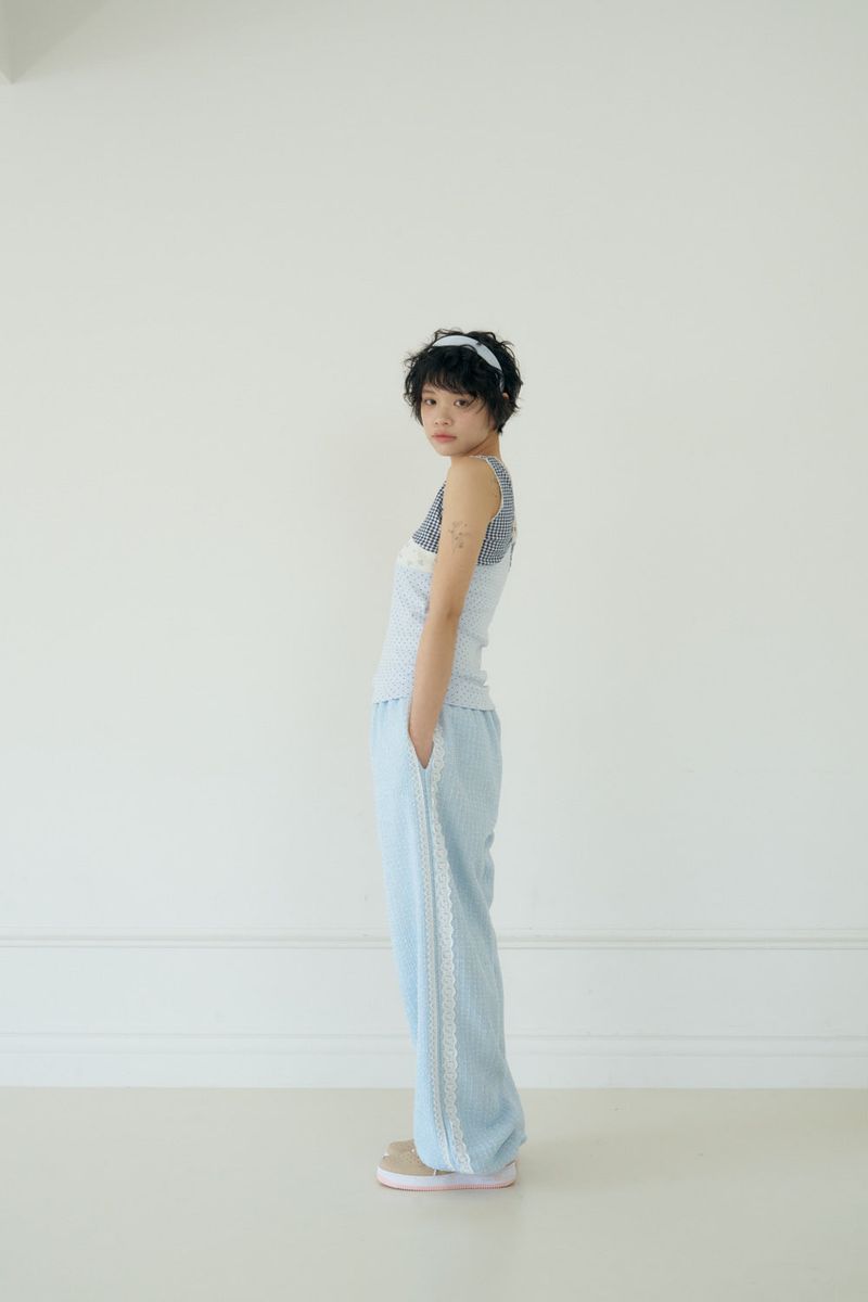 POPPY TWEED PANTS (BLUE)