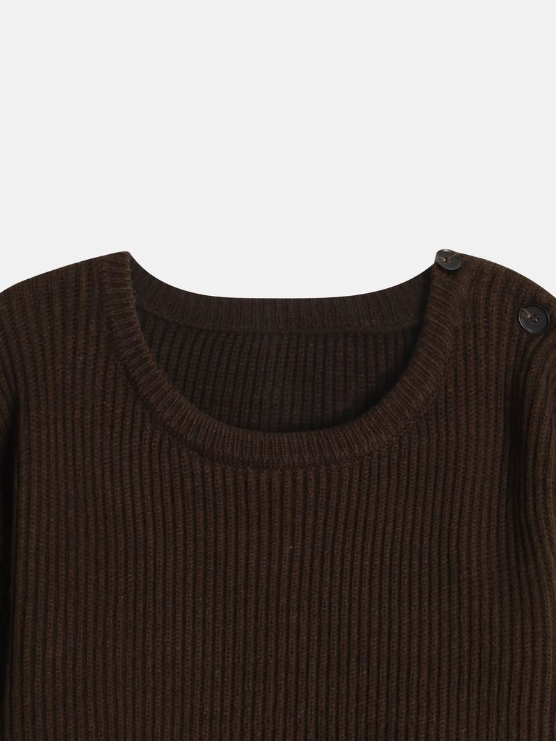 OA Mode Shoulder Round Knitwear (4 colors)