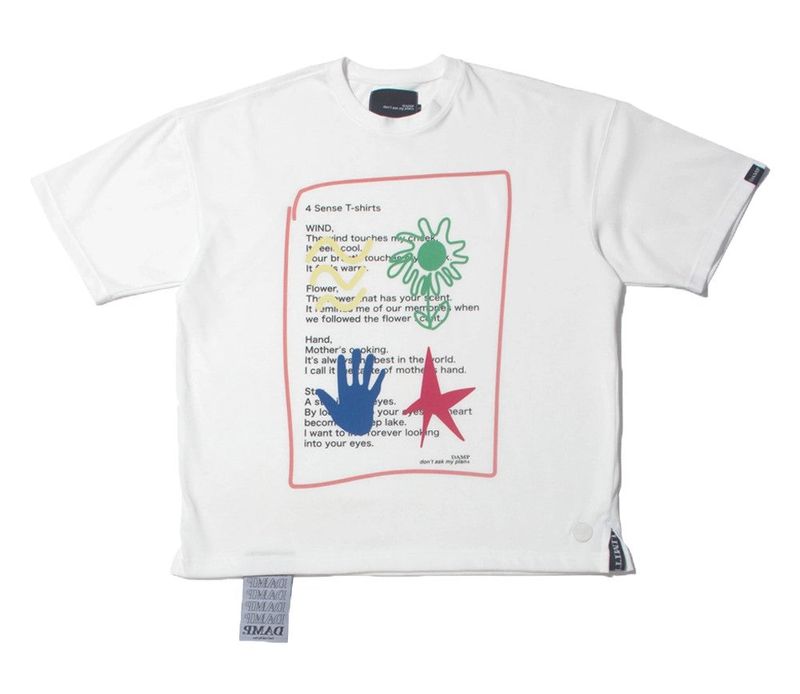 Don't Ask My Plan (DAMP)(ドントアスクマイプラン)の「'4 SENSE' OVERSIZED TEE_WHITE(Tops)」