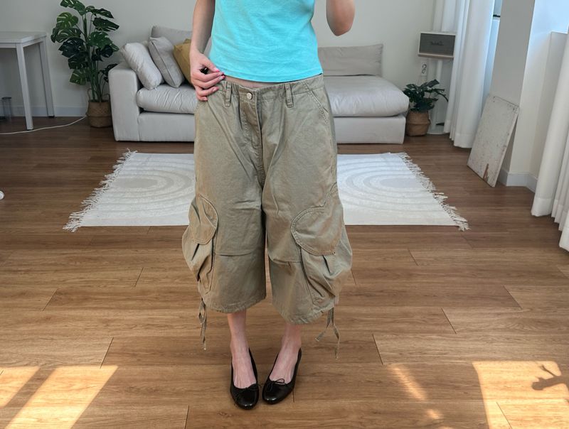 heart cargo bermuda shorts
