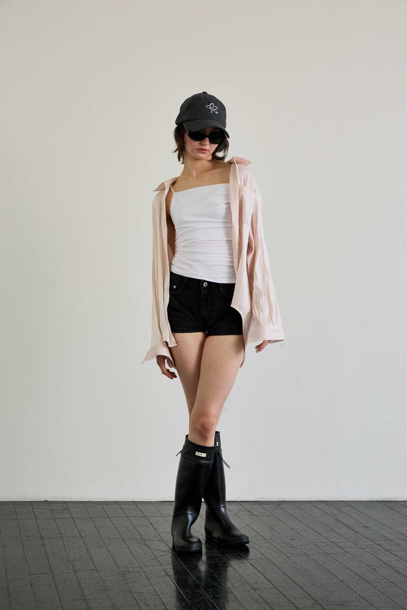 LUMINOUS OVERSIZED SHIRT / ROSE PINK