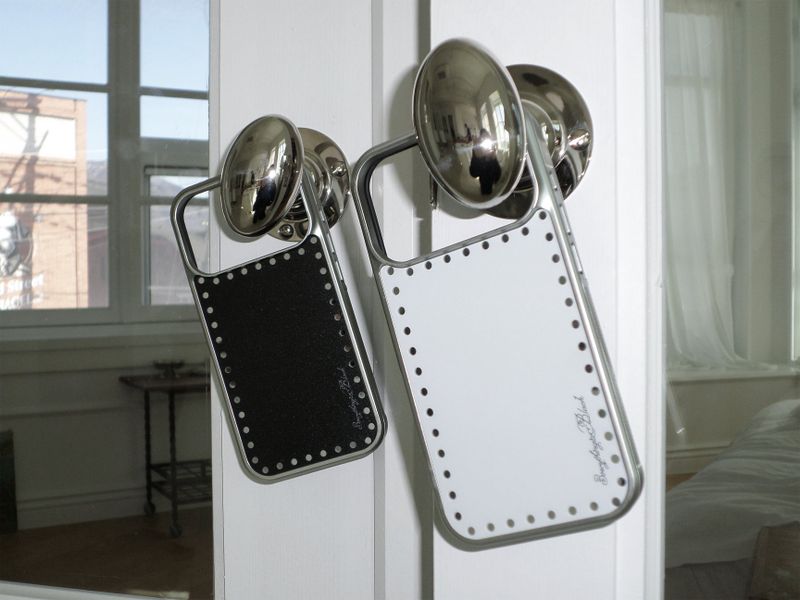 round dot mirror bumper case [white]