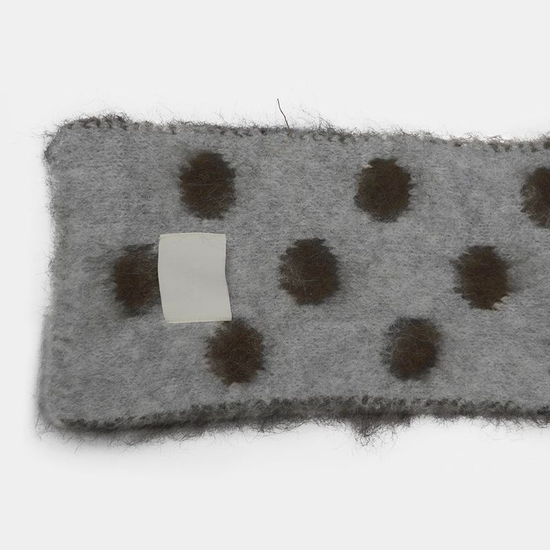Rolls Dot Color Angora Fur Scarf