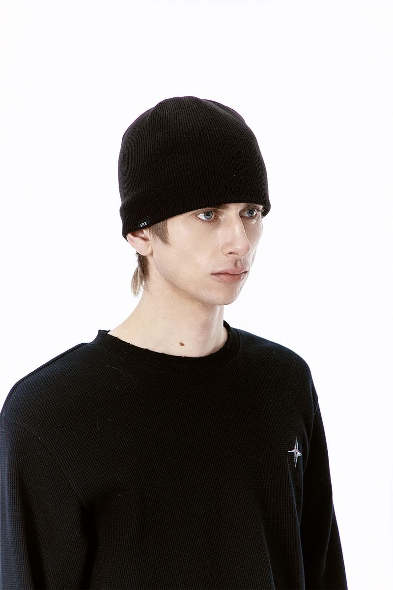 LABEL BEANIE (BLACK)