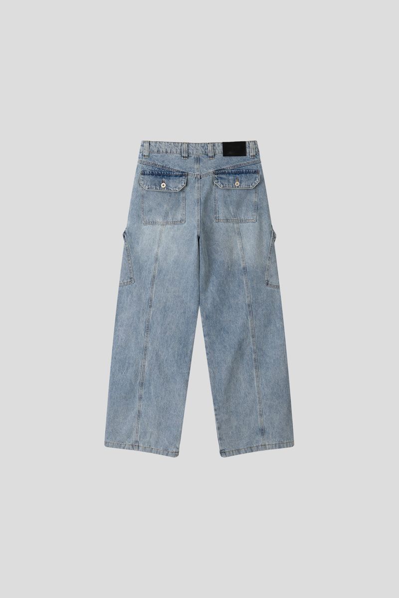 Glide Wide Cargo Denim (3color) (No.1007)