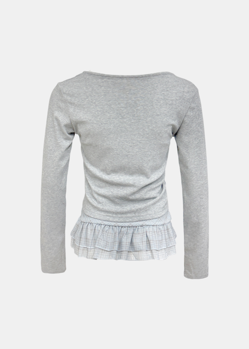Jane Frill Top & Cardigan Set