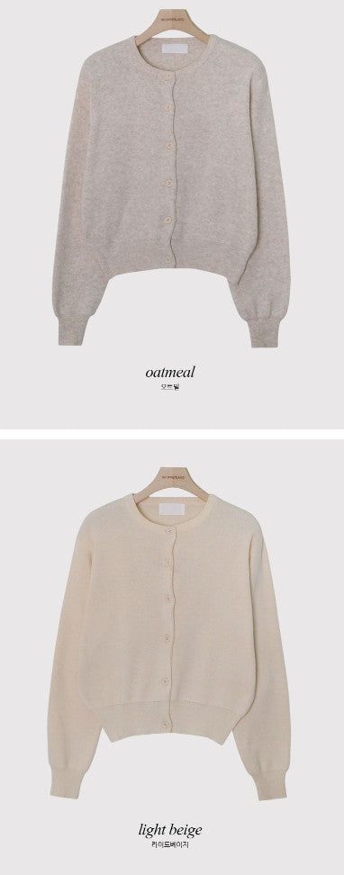 Basic Spring Round Knit Cardigan (10color)