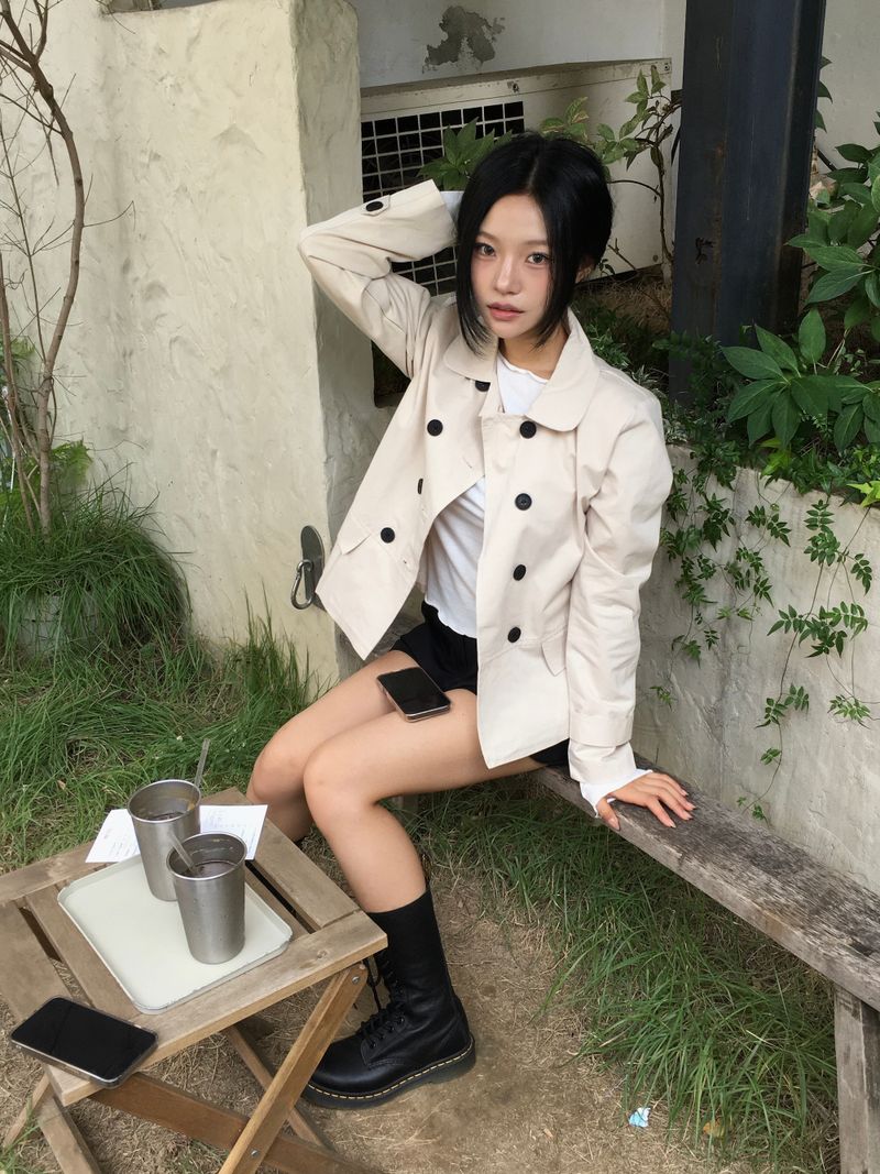 Ner Double Short Trench Jacket (2c)