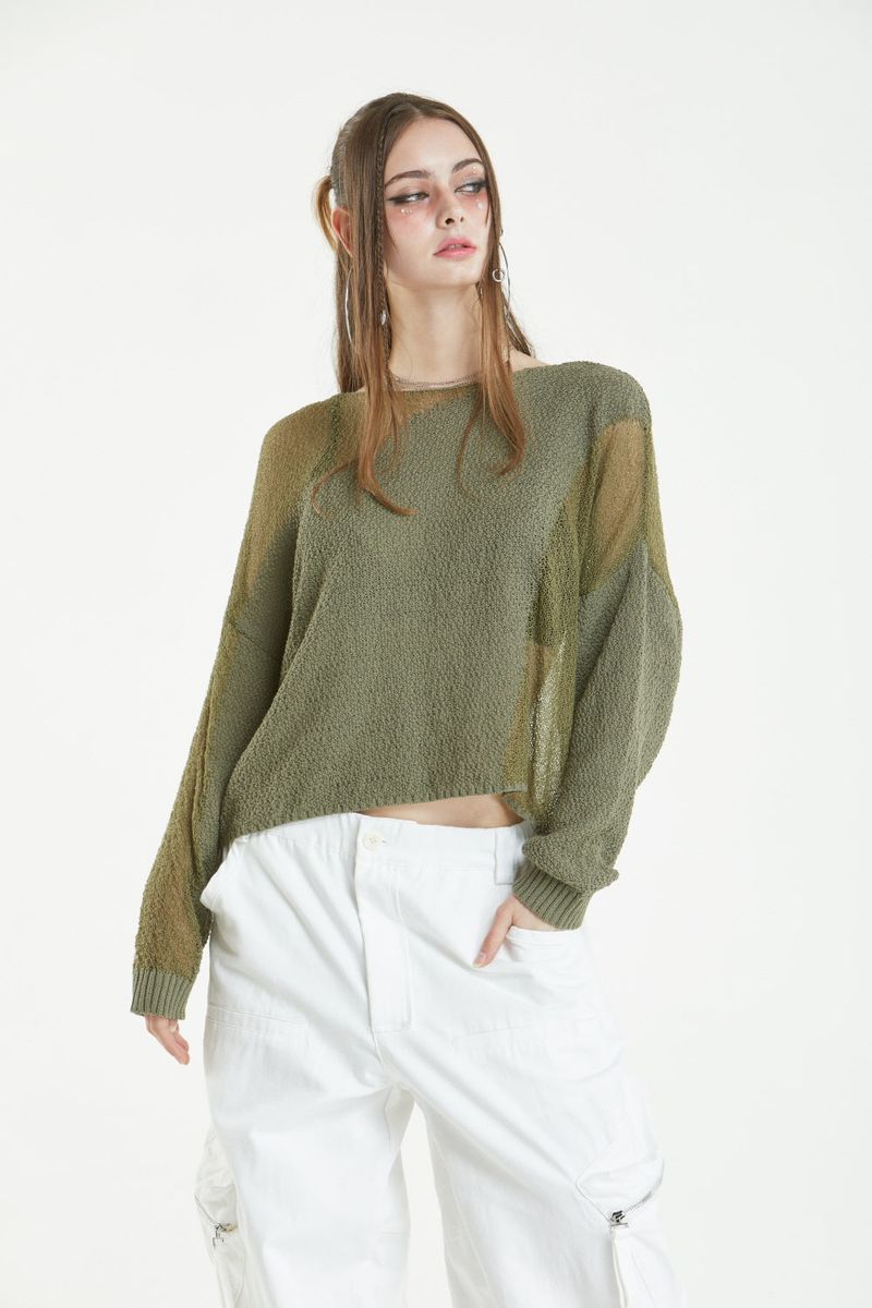 HAND SEE-THROUGH KNIT