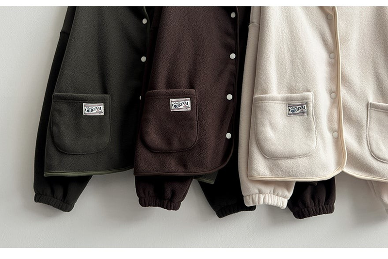 Eddy Tab tick pocket fleece jacket