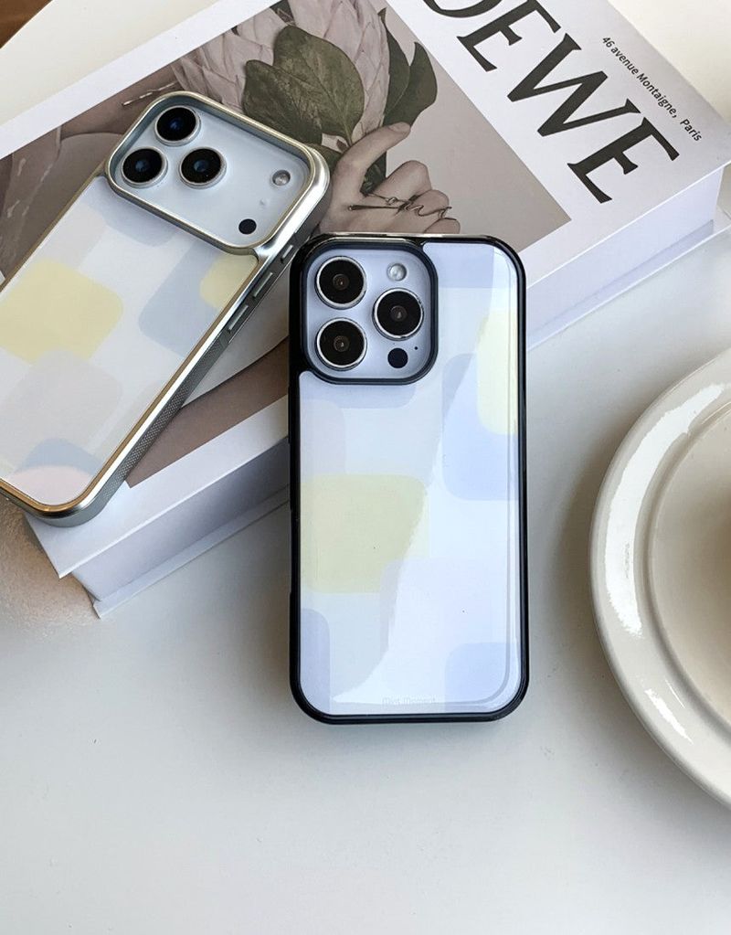 [MADE]マカロン ブラック エポキシバンパー iPhoneケース
