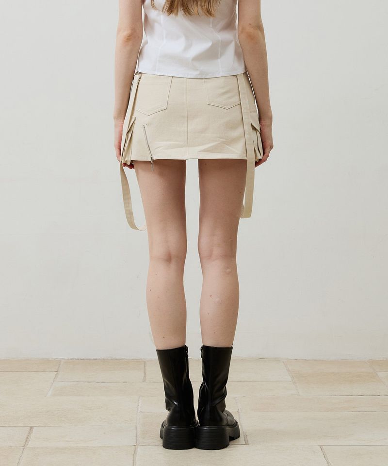 BELLA MINI SKIRT PANTS / BEIGE