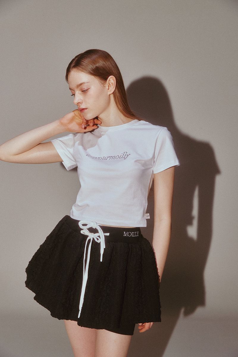 Crystal Hotfix T White