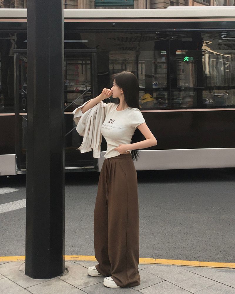 [MADE] Air long, pin-tack wide training pants