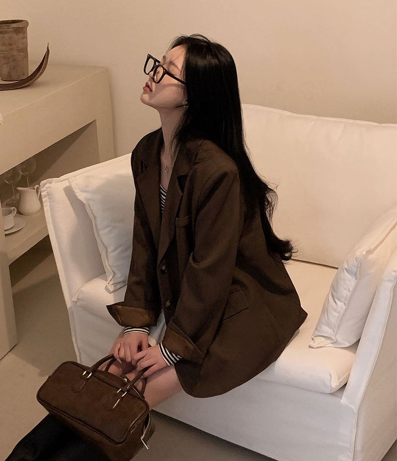 [BELLIDE MADE] Macchiato oversized fit blazer jacket