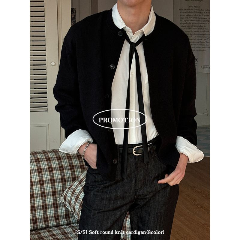  [S/S] Soft round knit cardigan(8color)