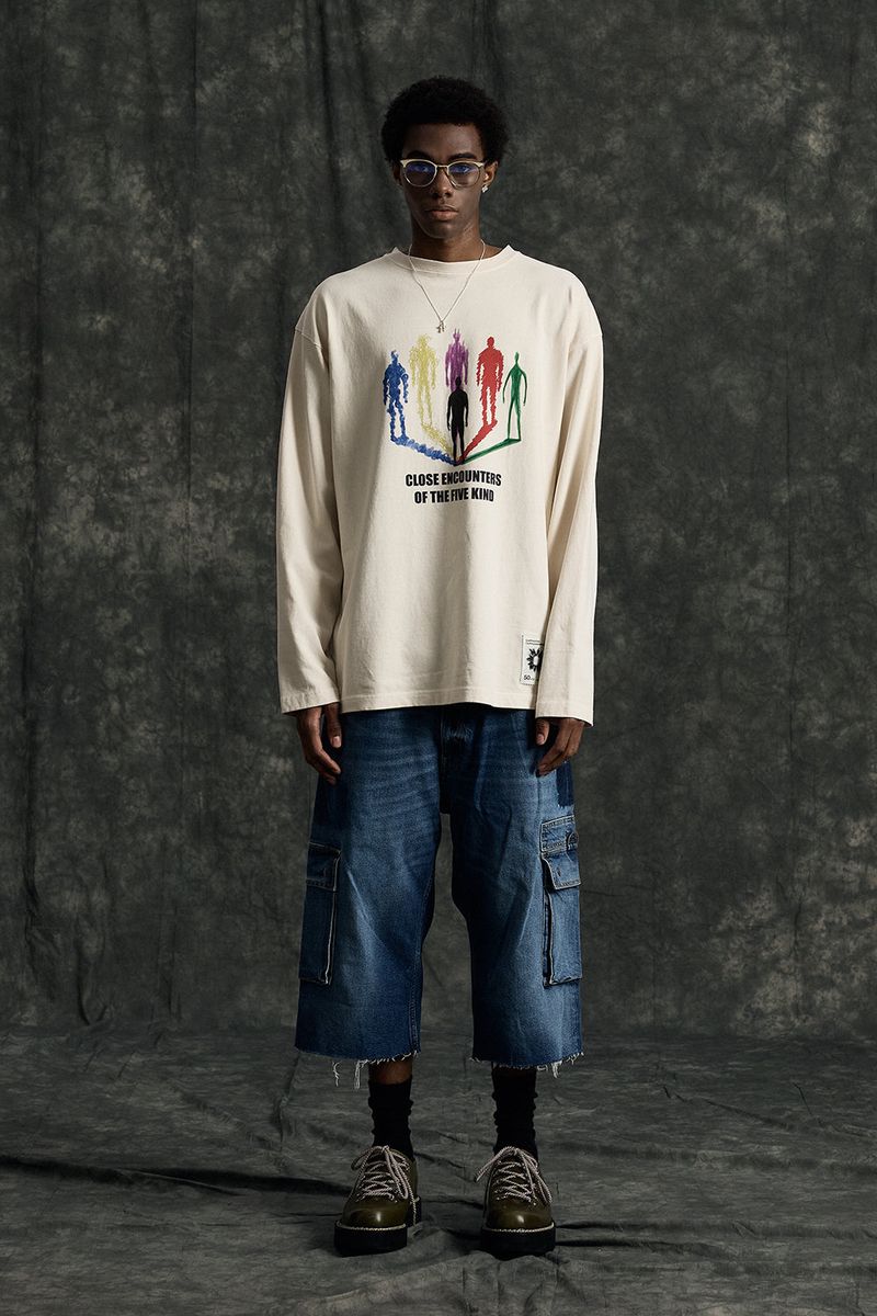GRAFFITIONMIND（グラフィティオンマインド）の「Graffitionmind ファイブカインドピグメント長袖Tシャツ（トップス）」