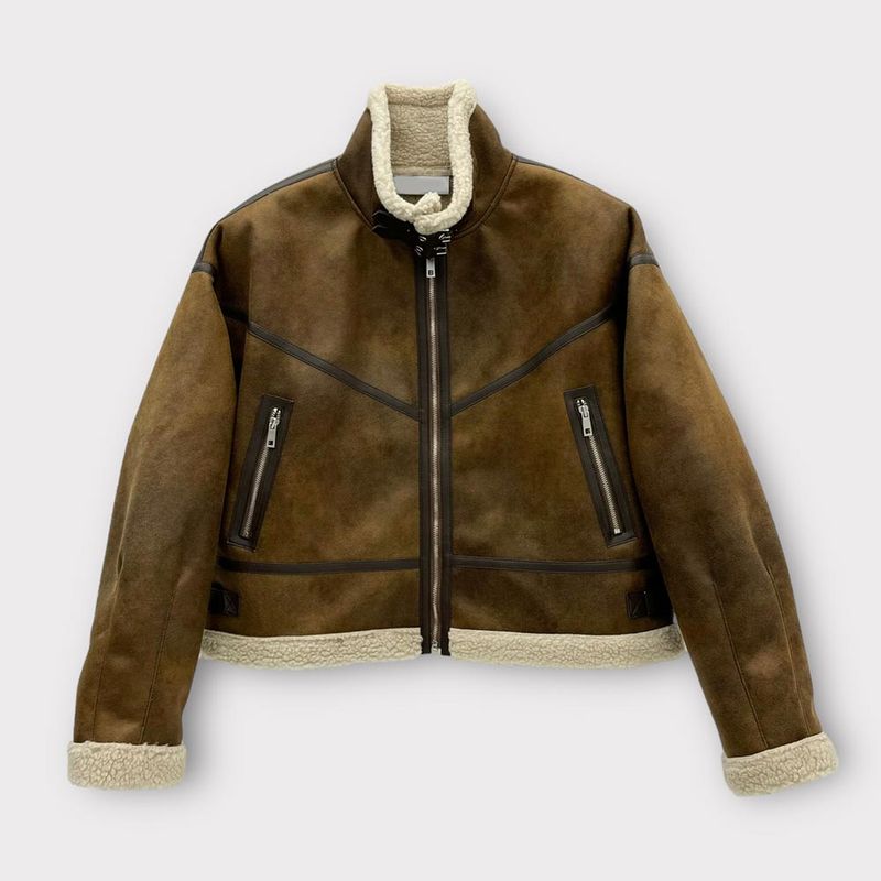 ASCLO Suede Crop Mustang Jacket (3color)