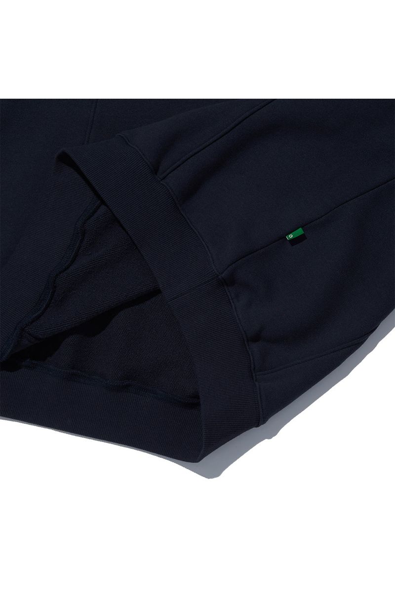 Cherry Bear Half Zipup Crewneck_Navy