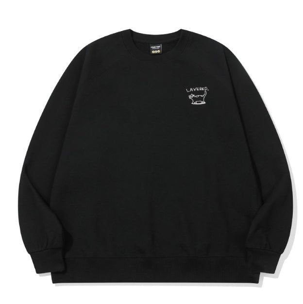 CPGN studio（コンパーニョ）の「Layered Cat Embroidered Sweatshirt（Tops）」