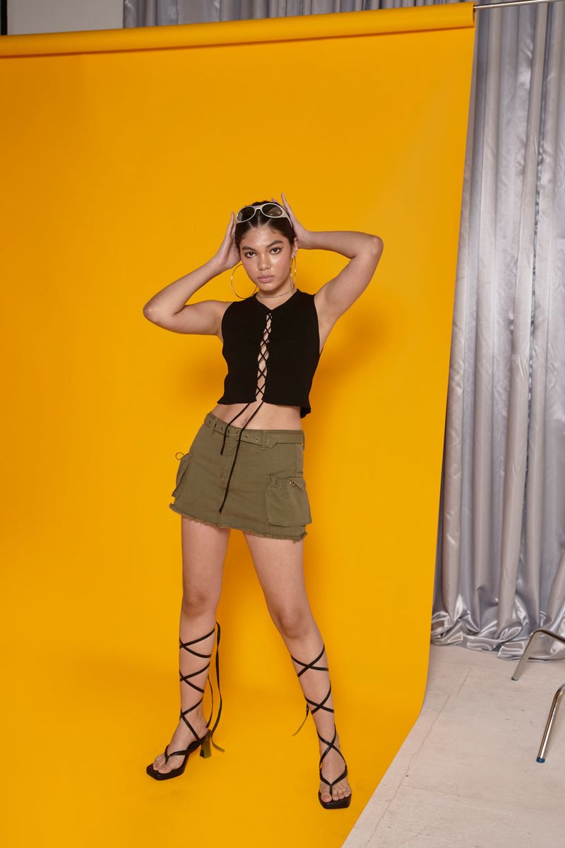 CARGO MINI SKIRT