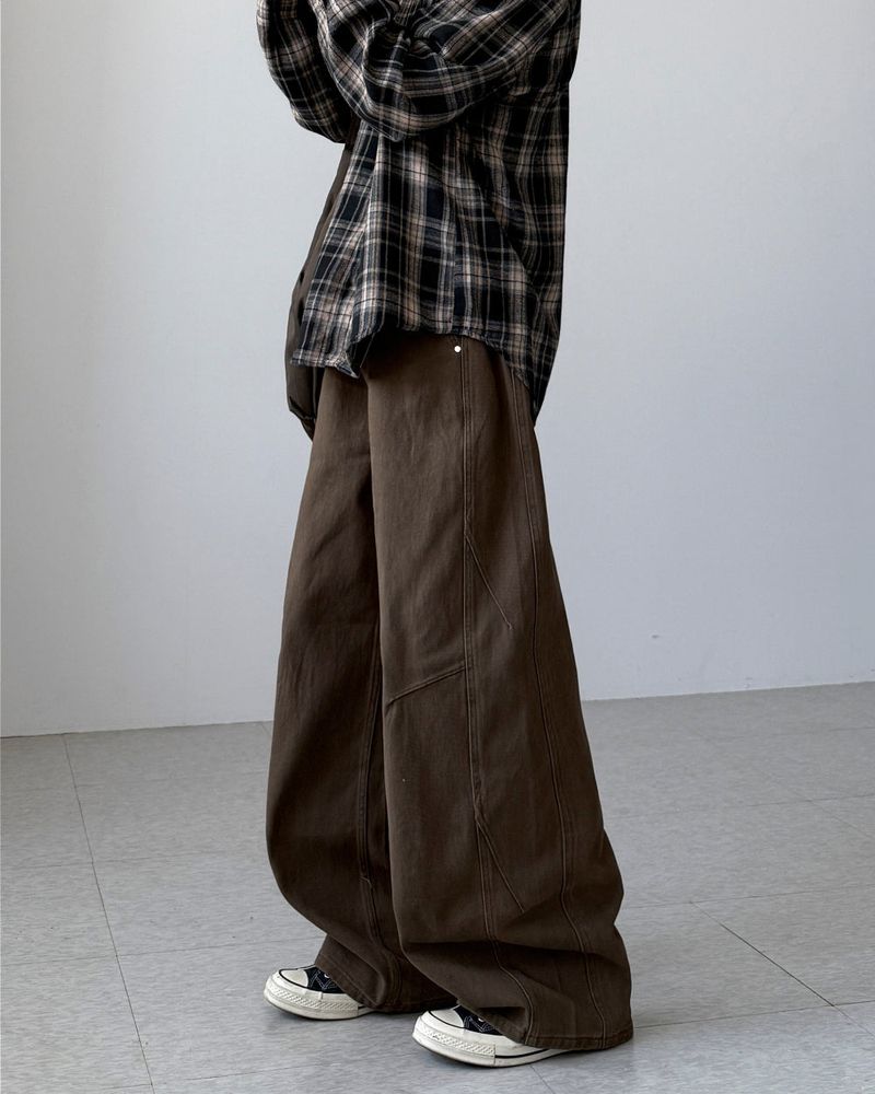 Gallua Peach Wide Pants