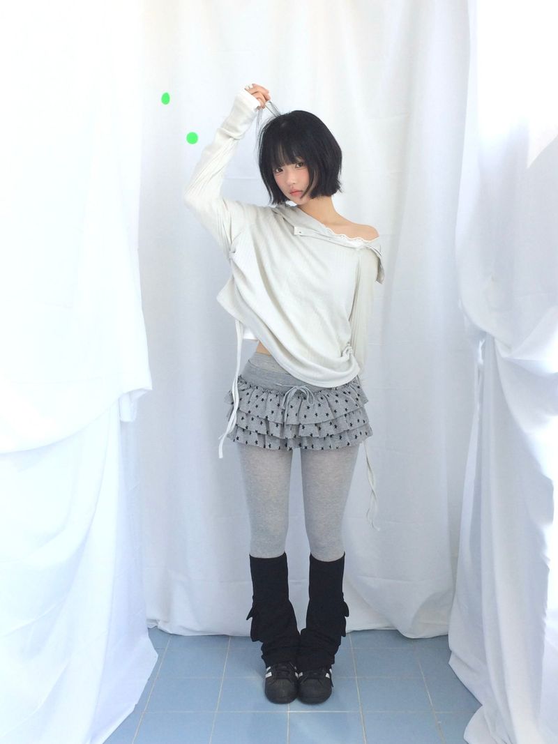 Lenny Shirring High-Neck Knitwear