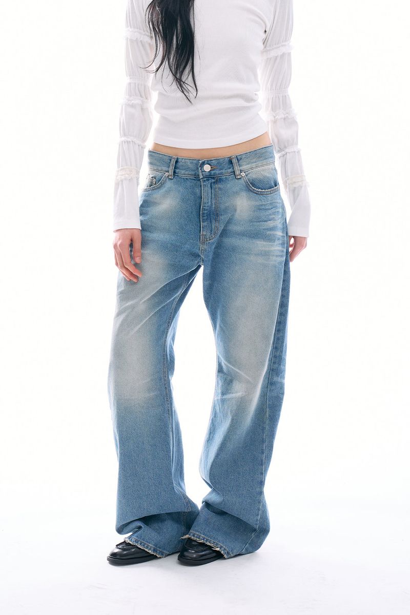 Vega washed denim pants