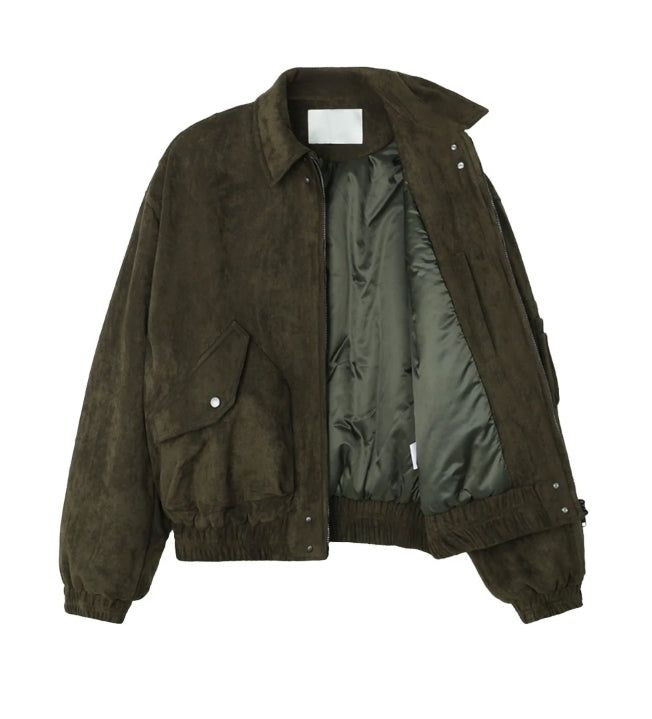 Rica Suede Quilted Flight Jumper