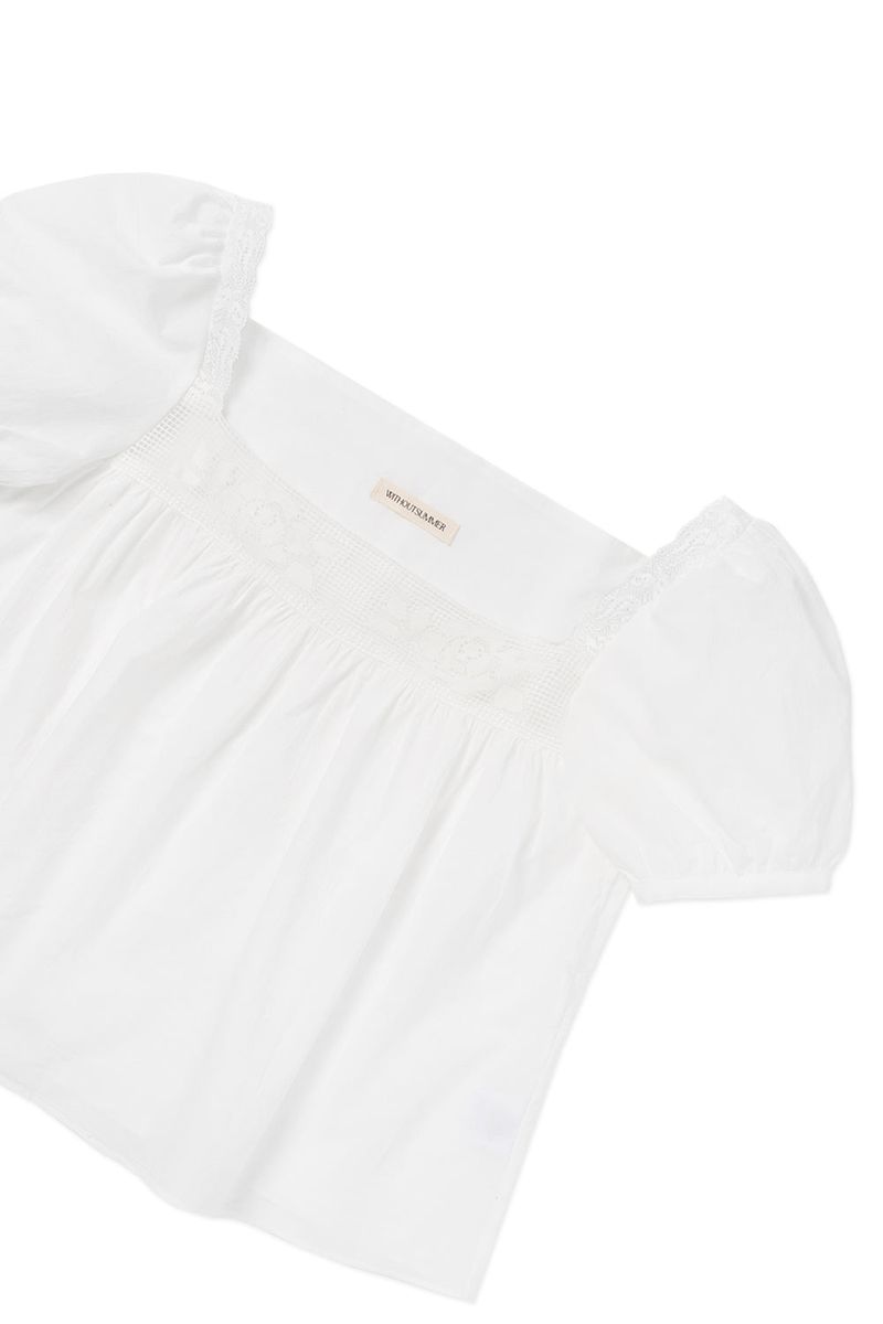Rose square blouse